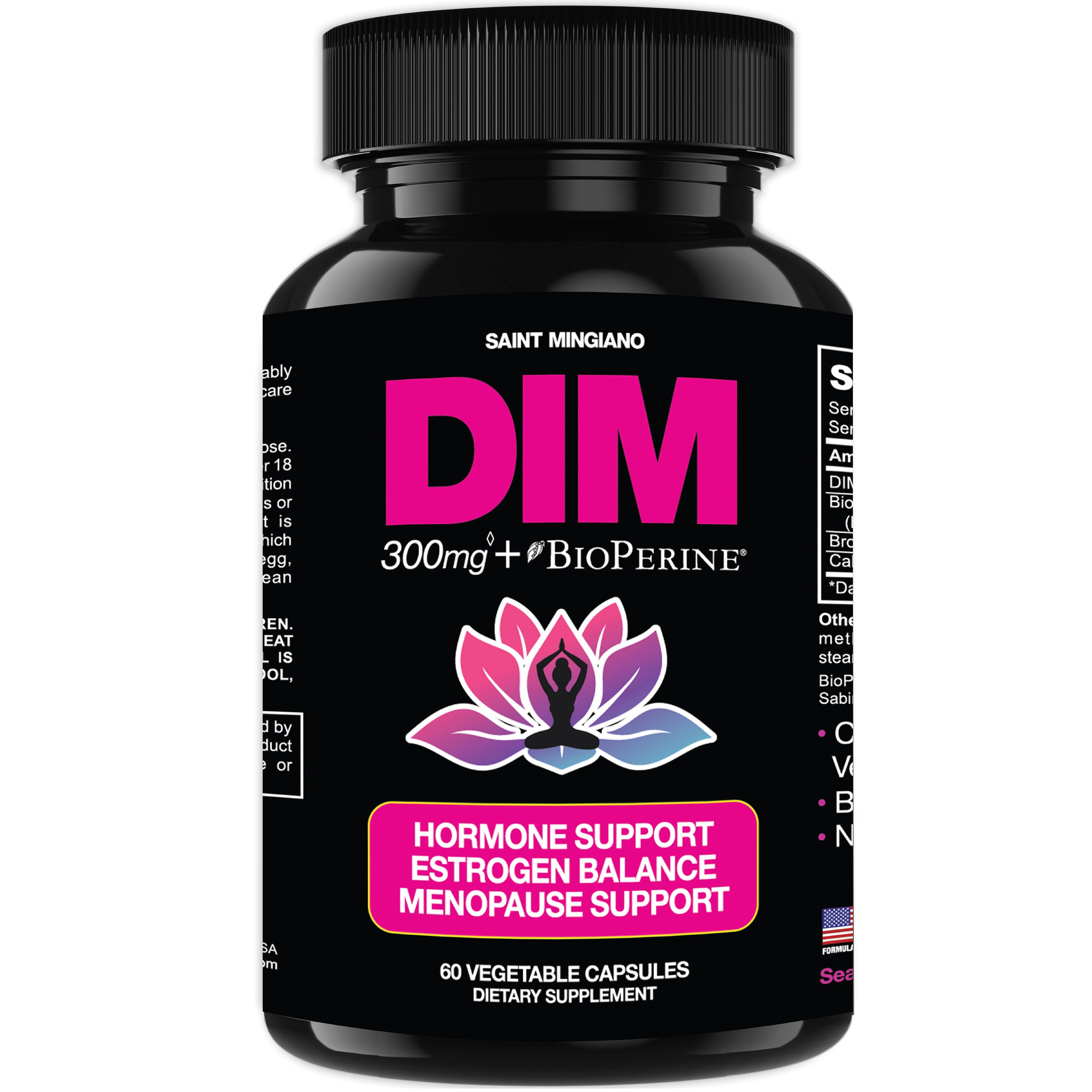 DIM Supplement 300 mg Supplements | Hormone Estrogen and Menopause Balance for Women