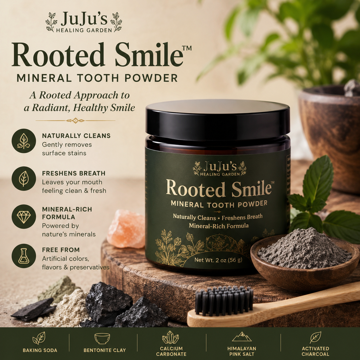 Rooted Smile™ Mineral Tooth Powder